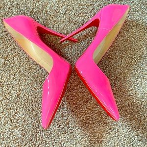 Christian Louboutin So Kate- Hot Pink Pumps